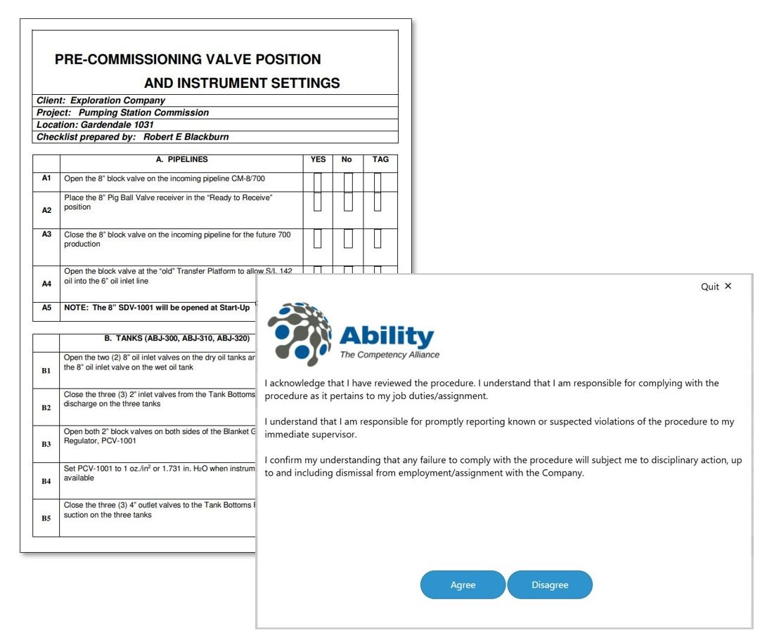 Ability (TM) Software LMS Policy and Procedure Acknowledgement